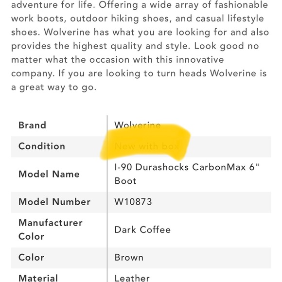 Men hiking boots wolverine - Picture 10 of 10